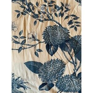 2003 Waverly Williamsburg Blue/Wht Chinoiserie King Bedding Set w shams,bedskirt